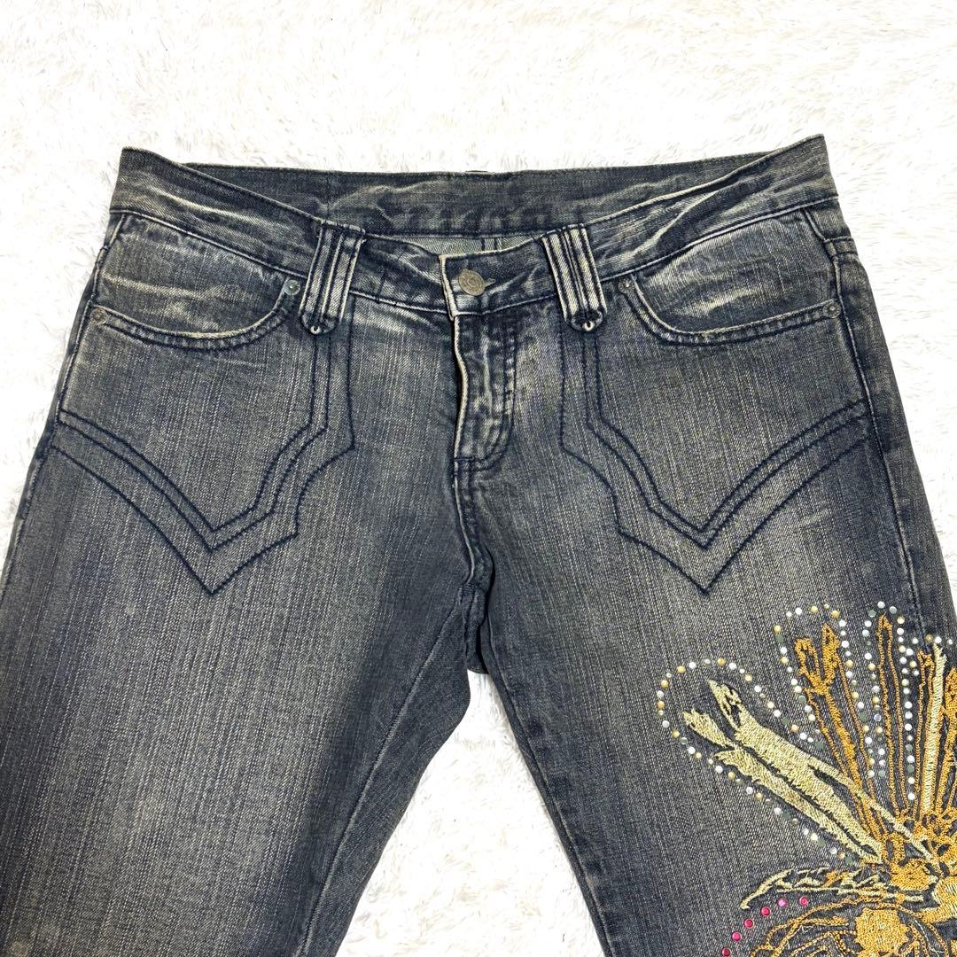 ✨美品✨ 00s トルネードマート Embroidery Flare Jeans