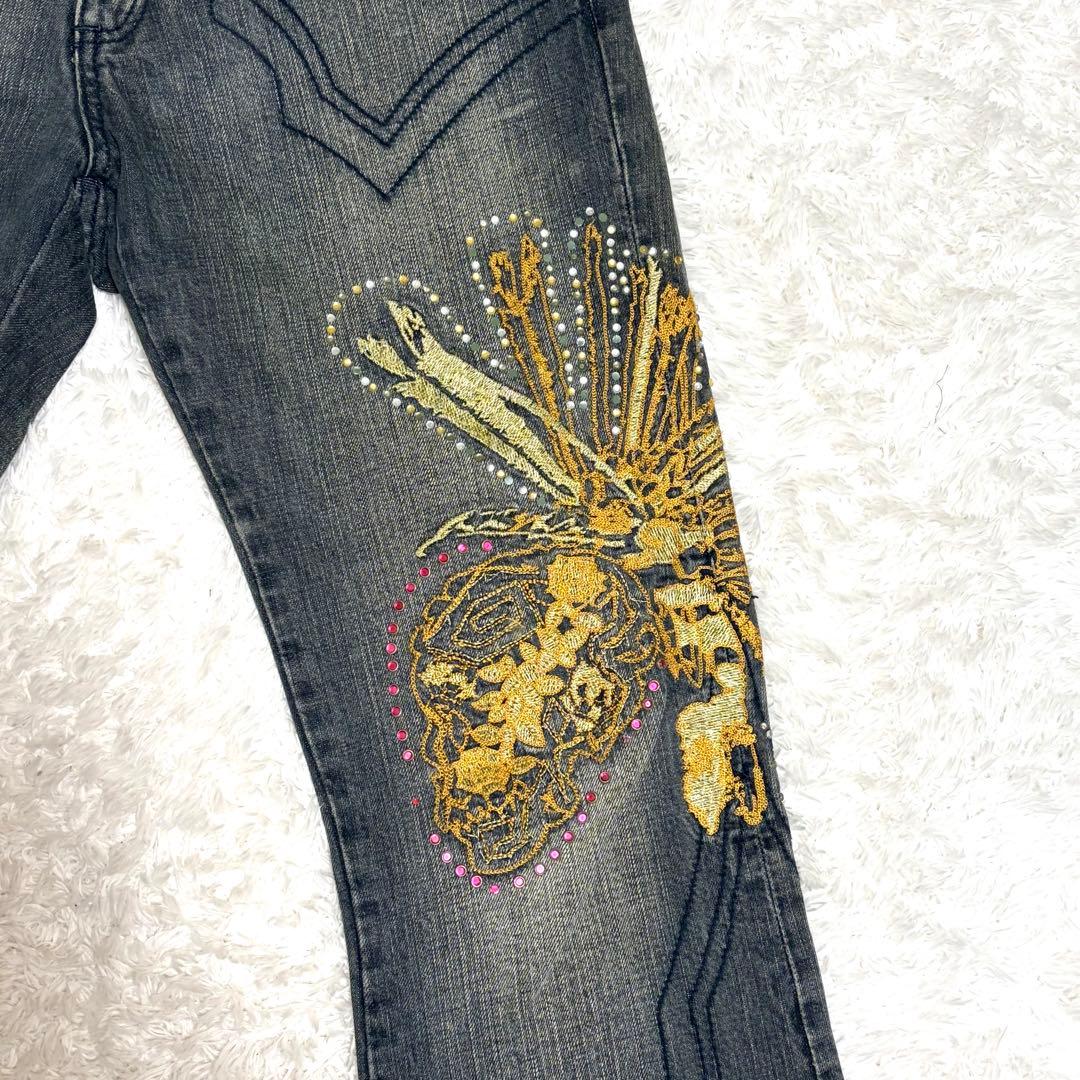 ✨美品✨ 00s トルネードマート Embroidery Flare Jeans