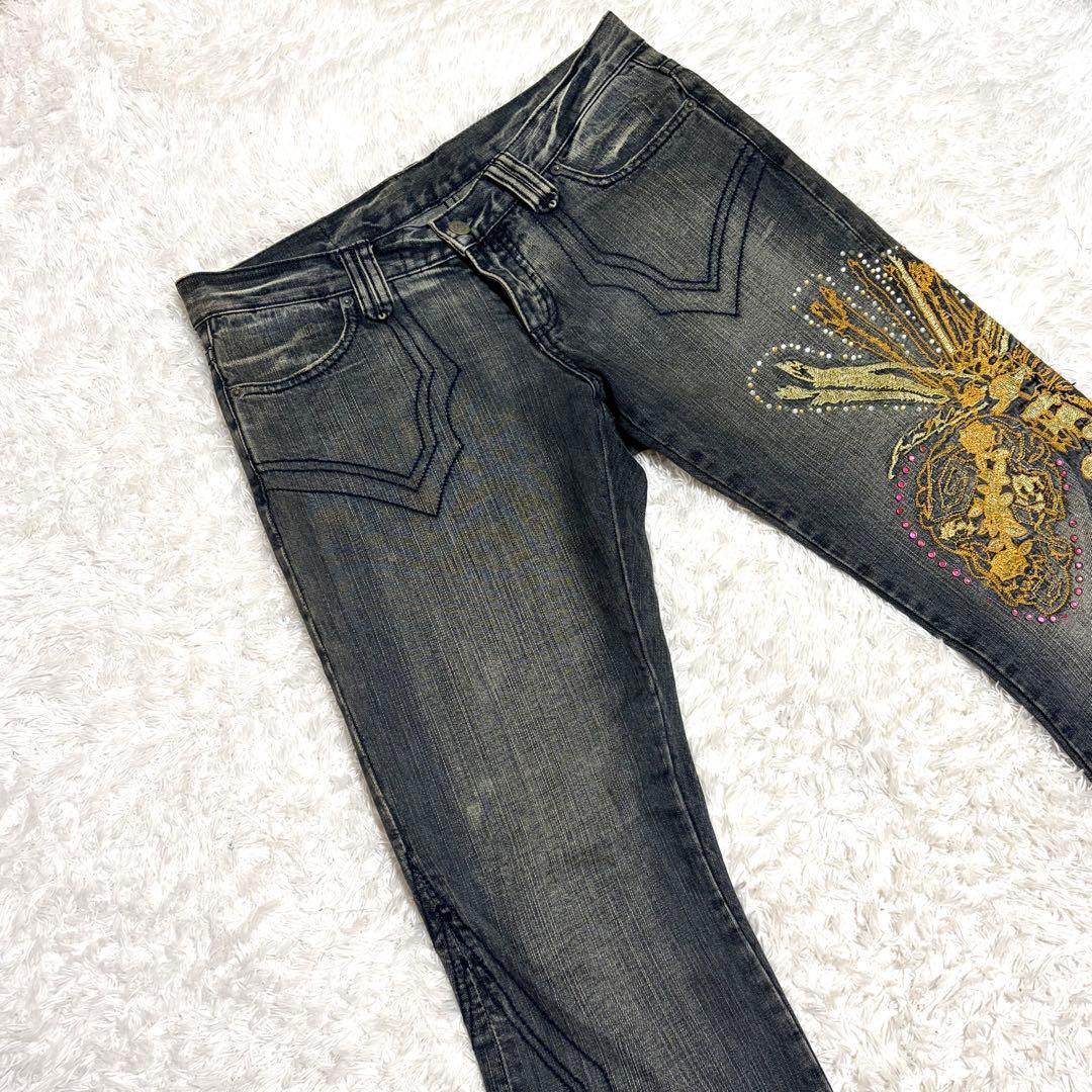 ✨美品✨ 00s トルネードマート Embroidery Flare Jeans