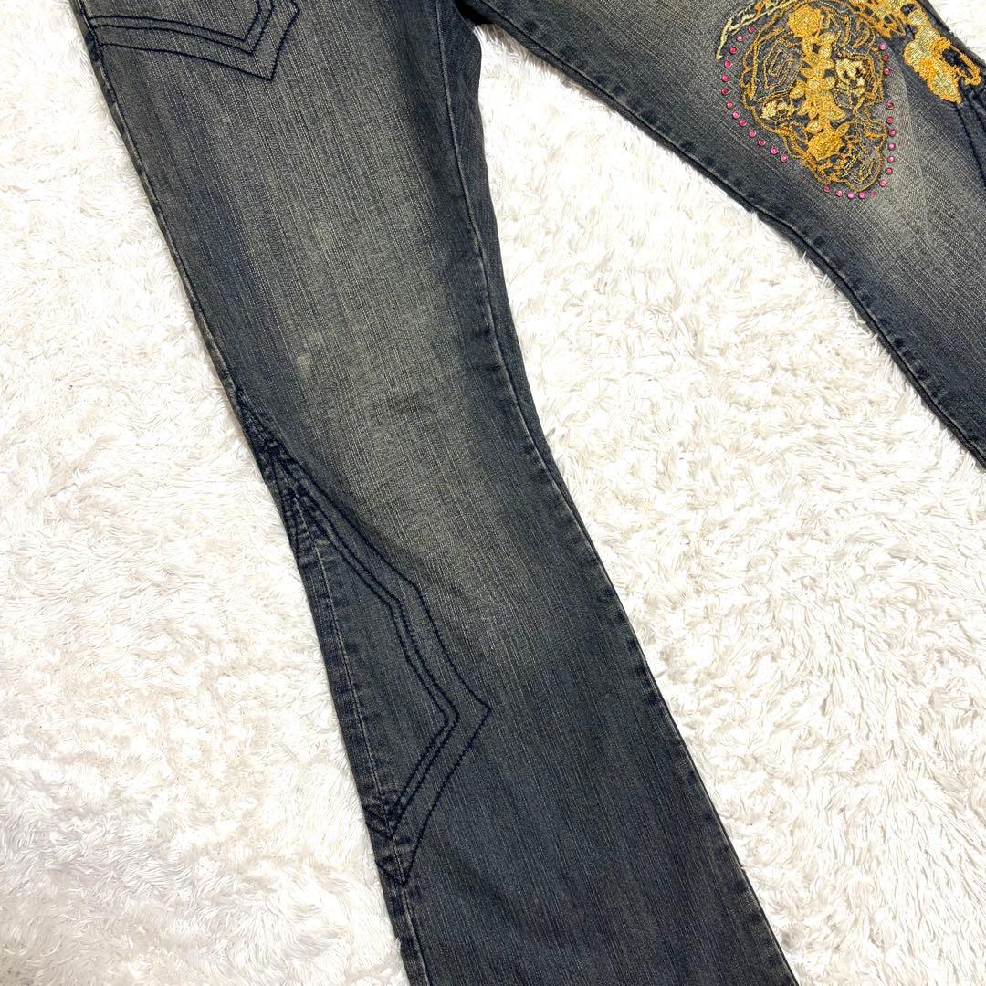 ✨美品✨ 00s トルネードマート Embroidery Flare Jeans