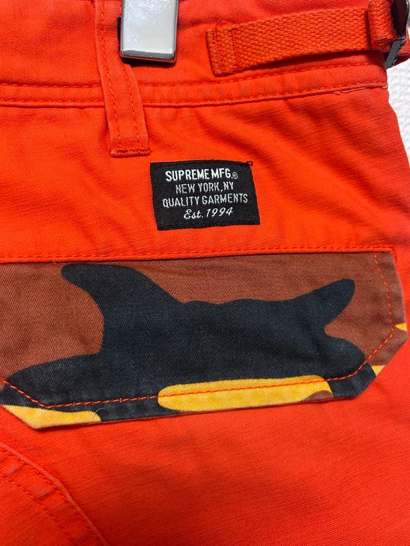 SUPREME カーゴパンツ オレンジ迷彩