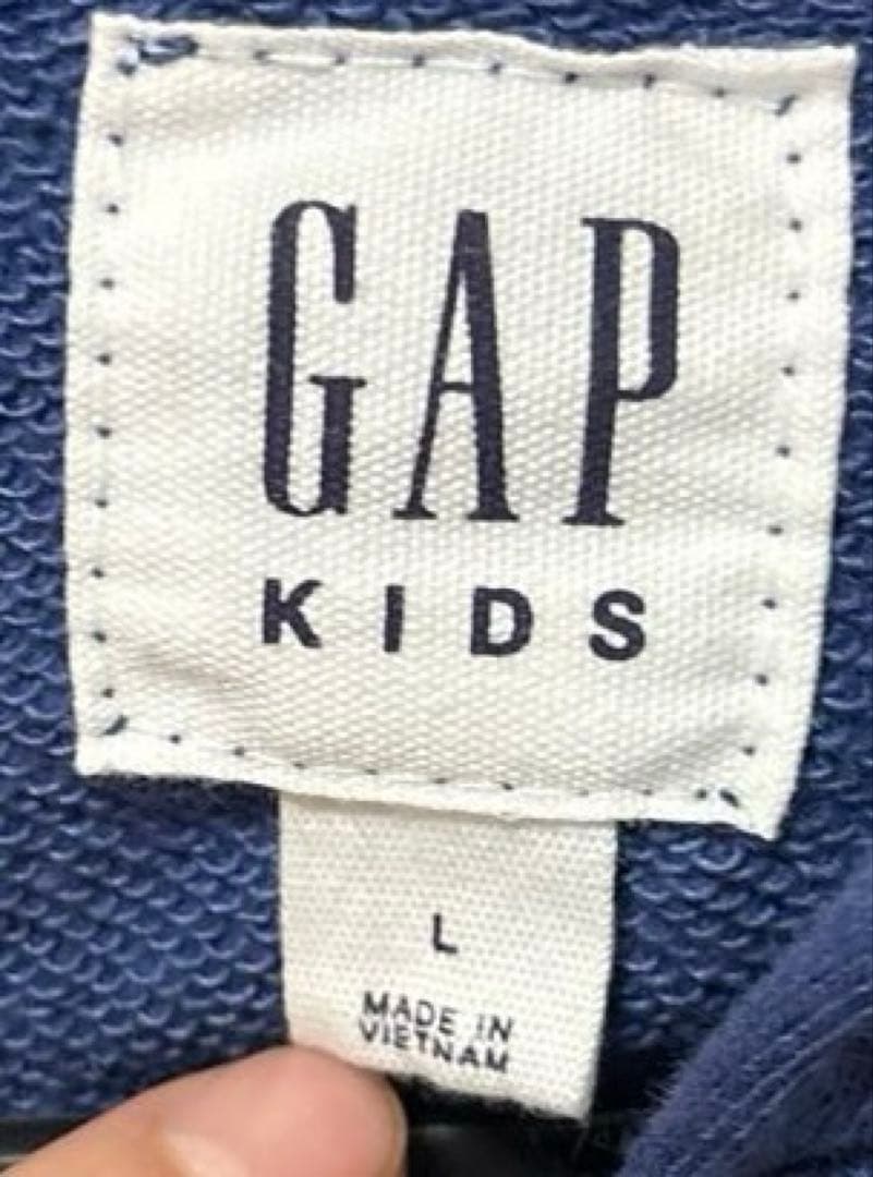 GAP ネイビー 星 ジップアップパーカー　y2k グランジ　短丈　oldgap
