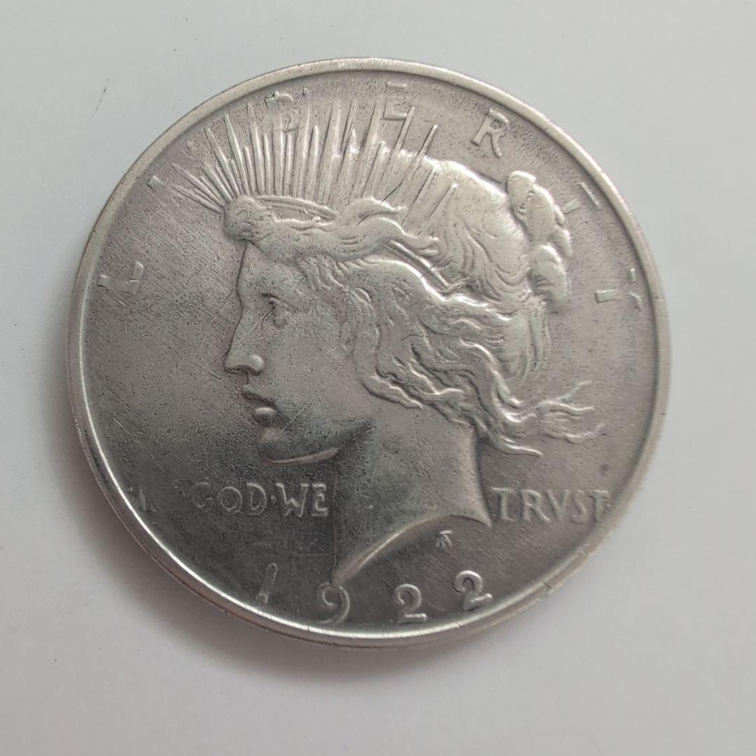 1922年 ピース1ドル銀貨 米国銀貨 認定書付
