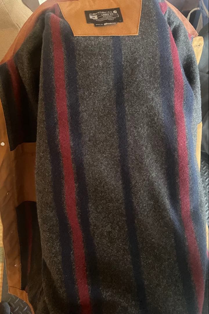 Carhartt ブラウンジャケット コーデュロイ襟