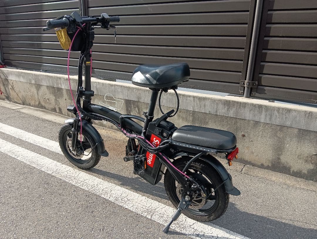 折りたたみ電動アシスト自転車 カスタムLED仕様