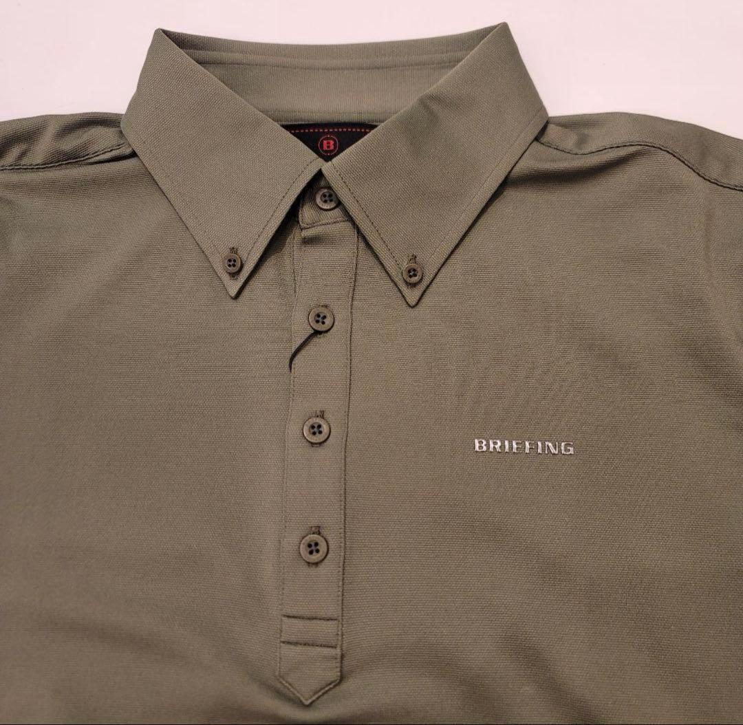 BRIEFING 正規品 ポロシャツ オリーブ Ｌ