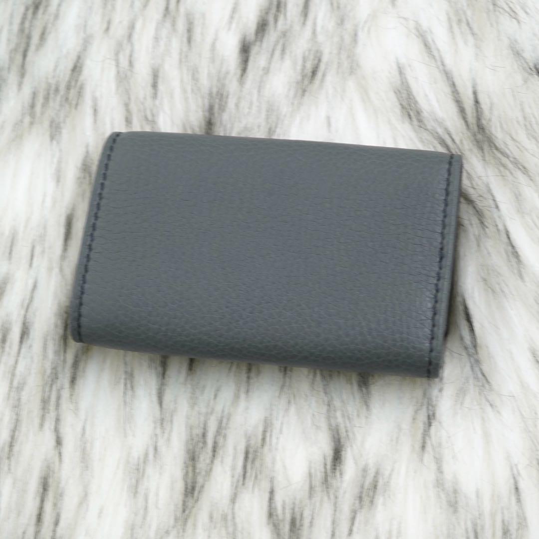 未使用品　箱付き　GUCCI グッチ　キーケース　GG柄　マーモント　グレー
