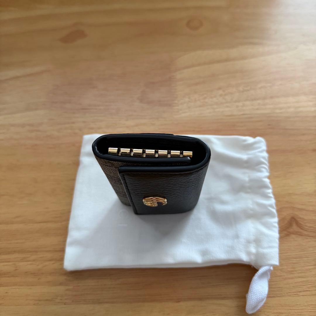 GUCCI グッチ ダブルG バイカラー キーケース ブラック