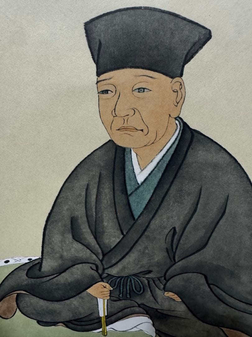 15 大徳寺/小野澤寛海/利休居士像画/茶掛/共箱