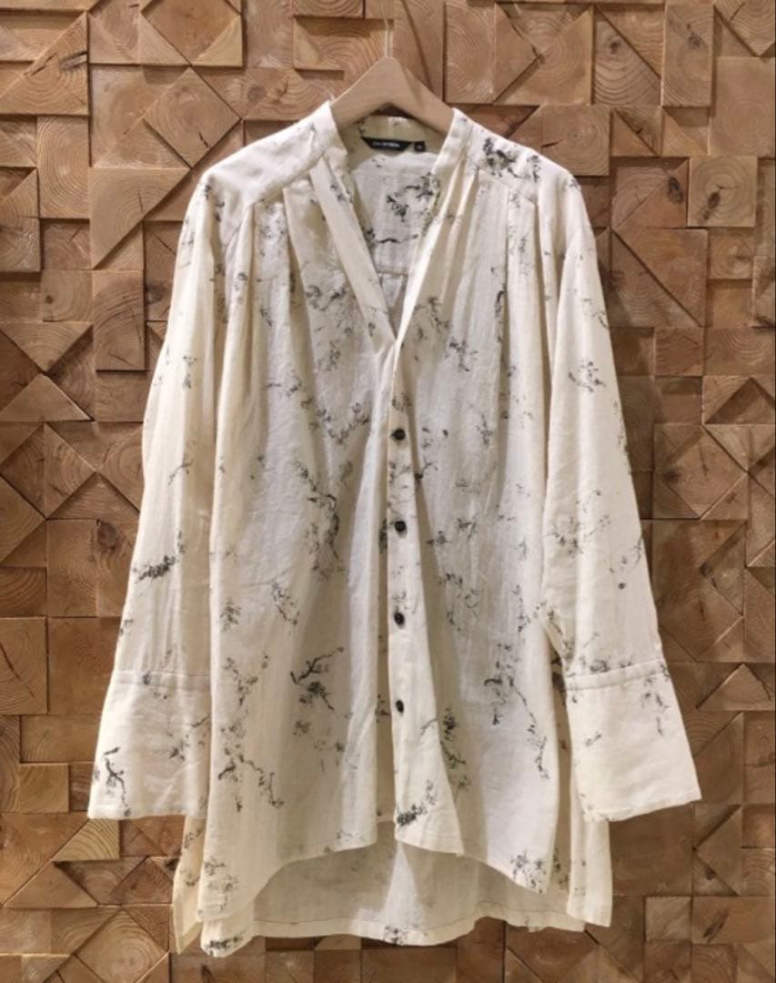パドカレ pas de calais WABISABIプリントブラウス