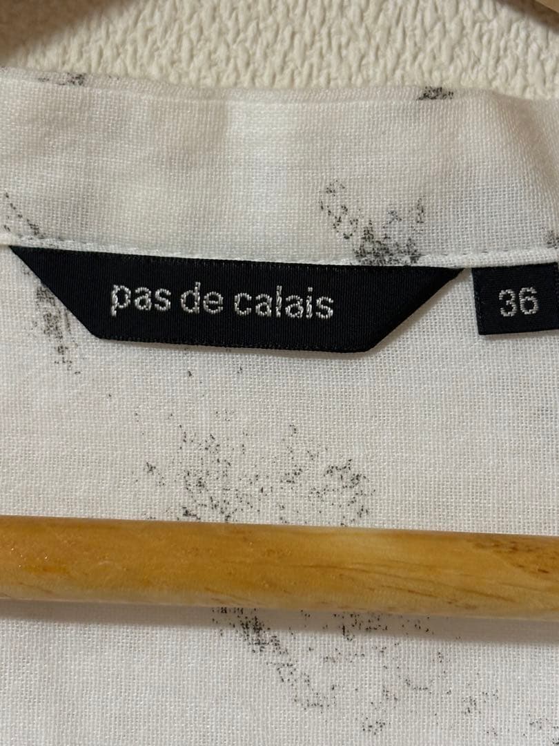パドカレ pas de calais WABISABIプリントブラウス