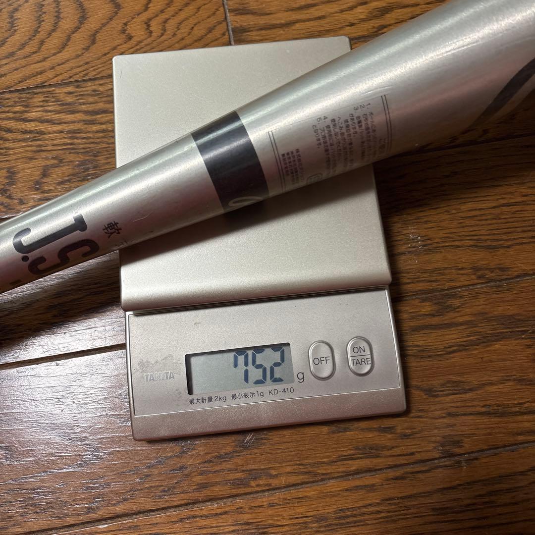 ⑥ 新品　85cm 750g 　軟式　金属バット ローリング　アシックス