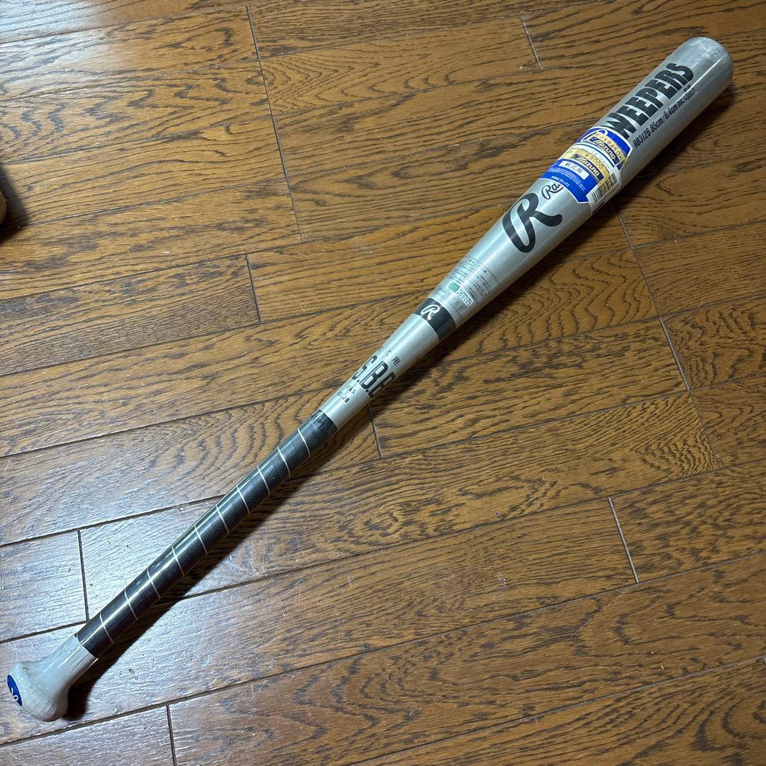 ⑥ 新品　85cm 750g 　軟式　金属バット ローリング　アシックス