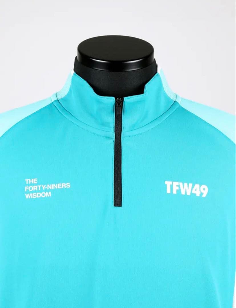 TFW49 HALF ZIP COLLARLESS POLO Lサイズ