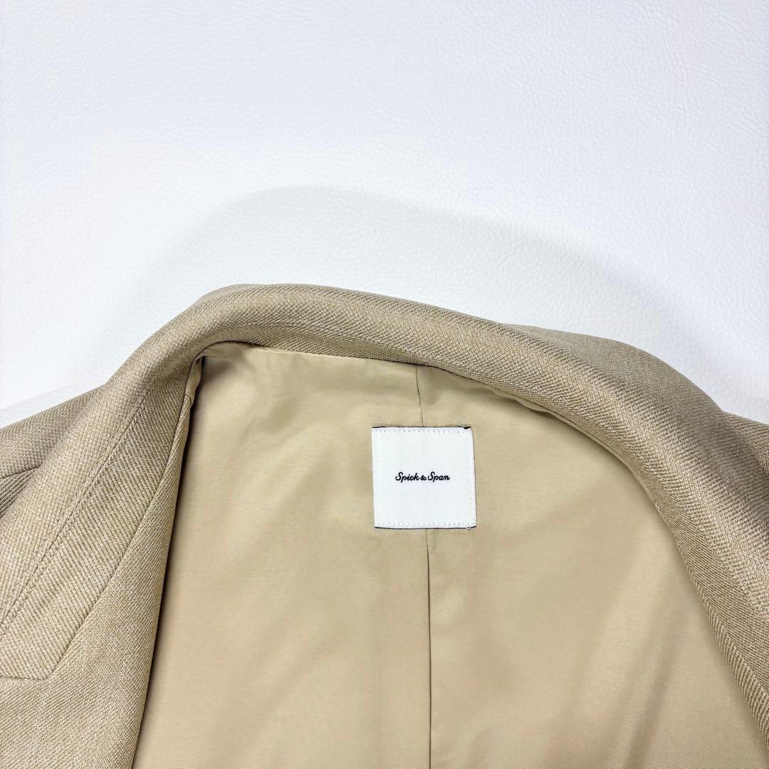 Spick&Span メランジダブルブレストジレ 38 しつけ糸あり 洗えます