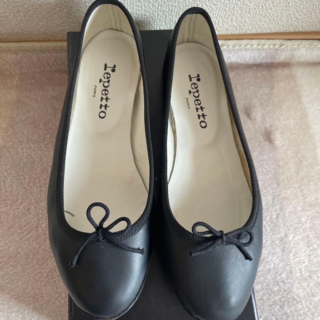 Repetto ブラック バレエシューズ