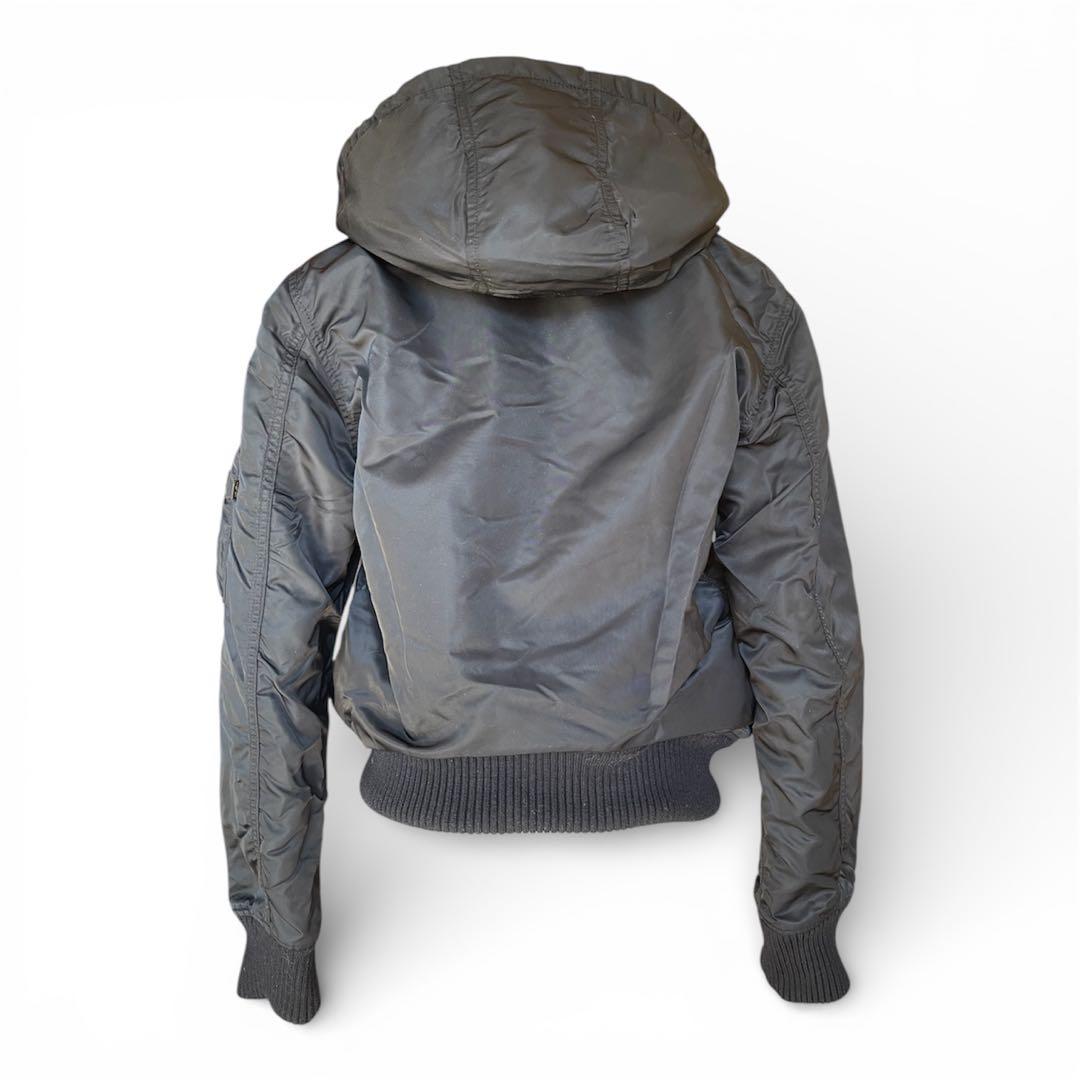 アルファ　ALPHA INDUSTRIES リブジャケット　L 黒　MA1