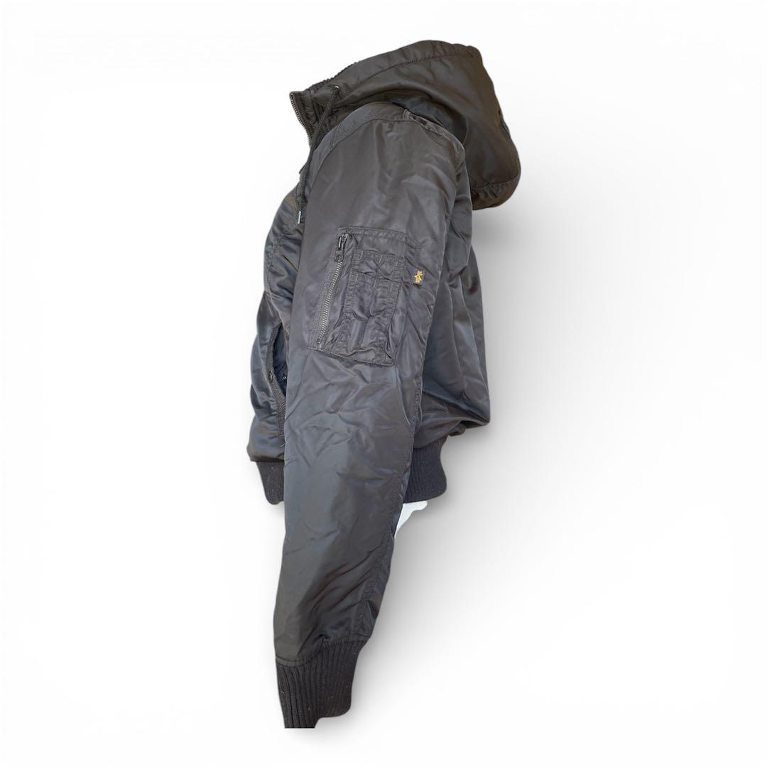 アルファ　ALPHA INDUSTRIES リブジャケット　L 黒　MA1