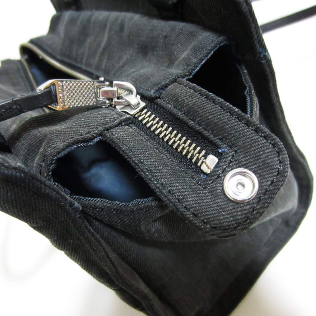 【美品】DIESEL ディーゼル ブラックデニム バッグ ショルダーバッグ 黒