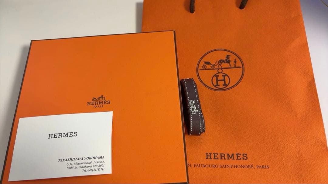 HERMES ホワイトタオル タオルハンカチ