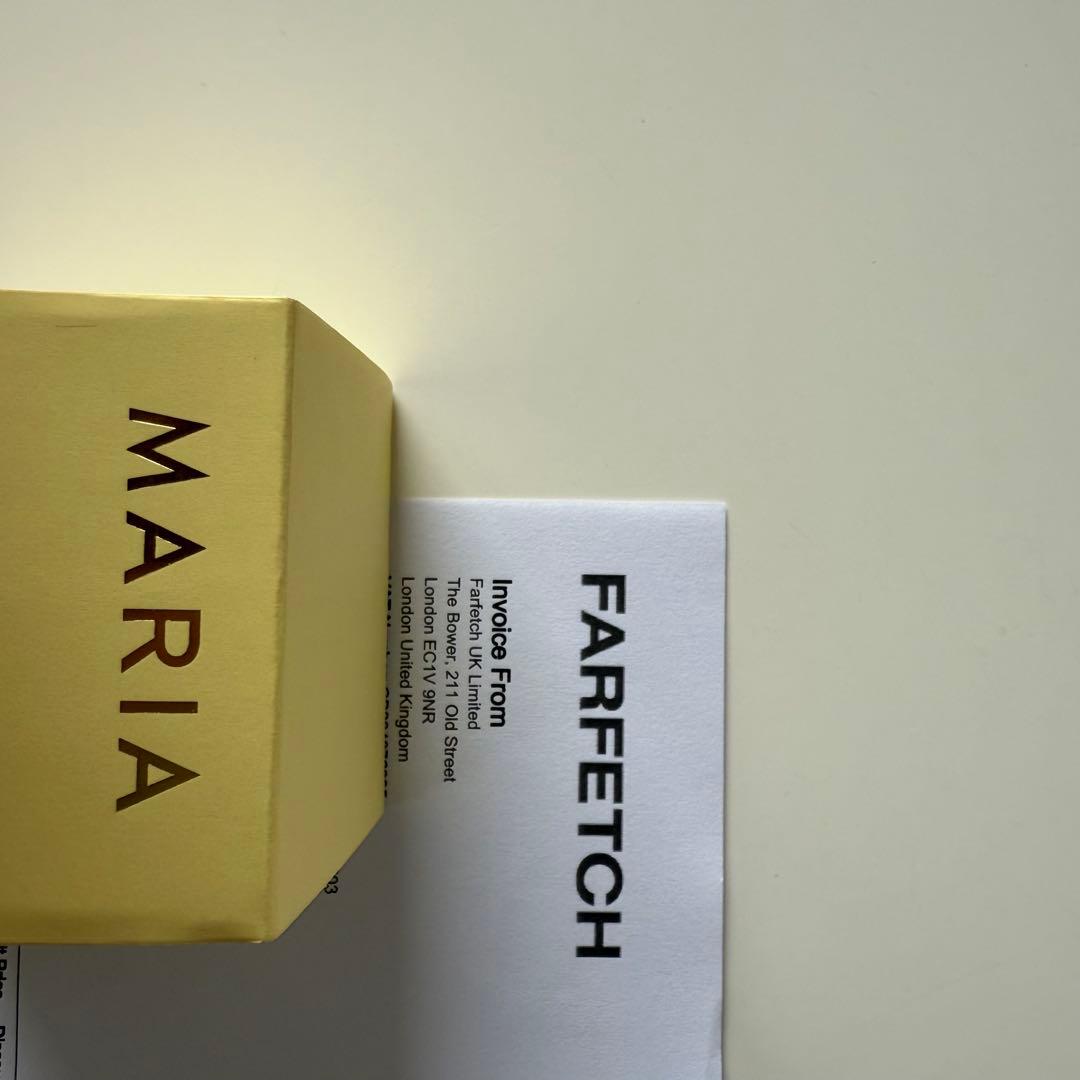 MARIA BLACK ゴールド チェーン付きレインドロップ片耳用ピアス