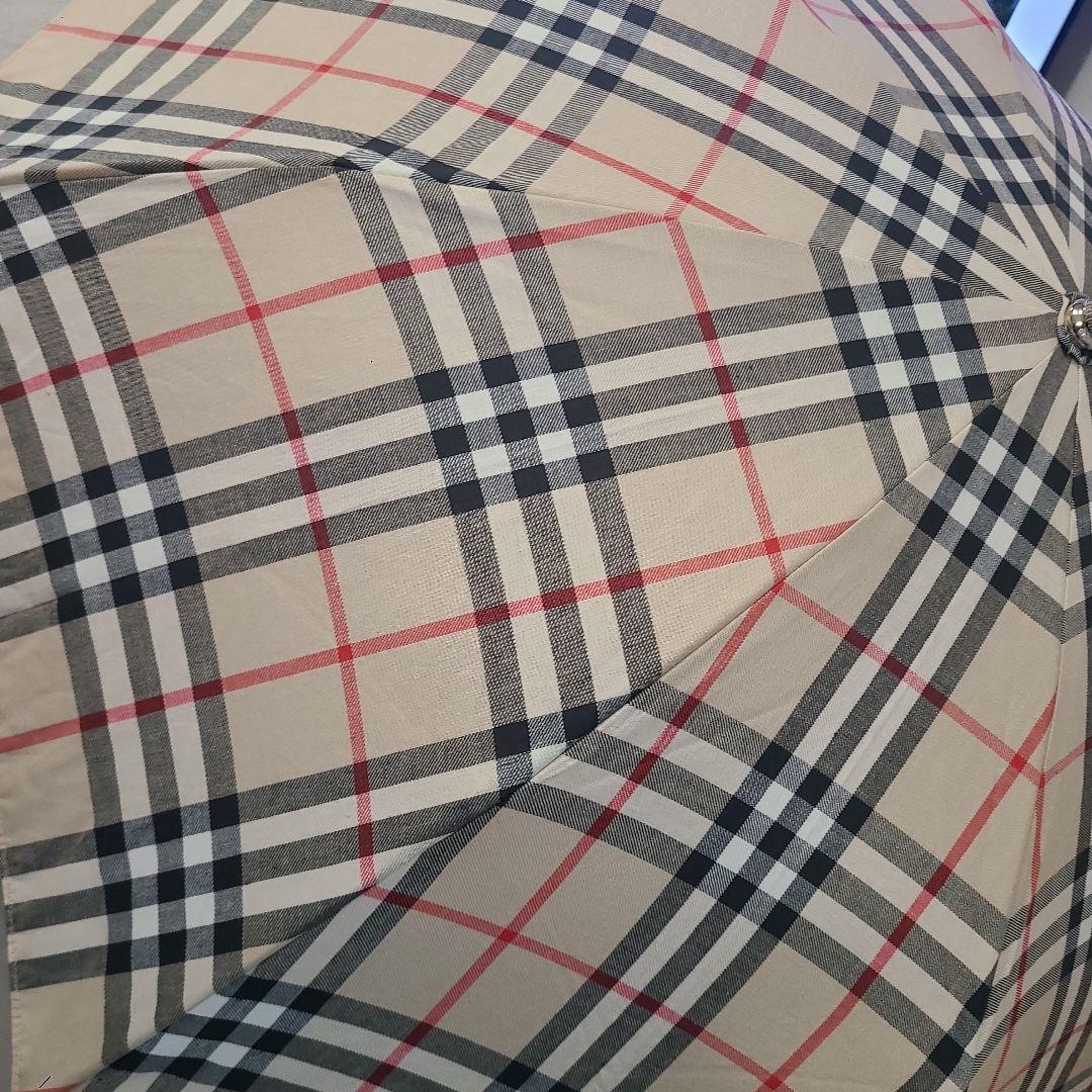Burberry 折りたたみ傘 ベージュ・チェック柄
