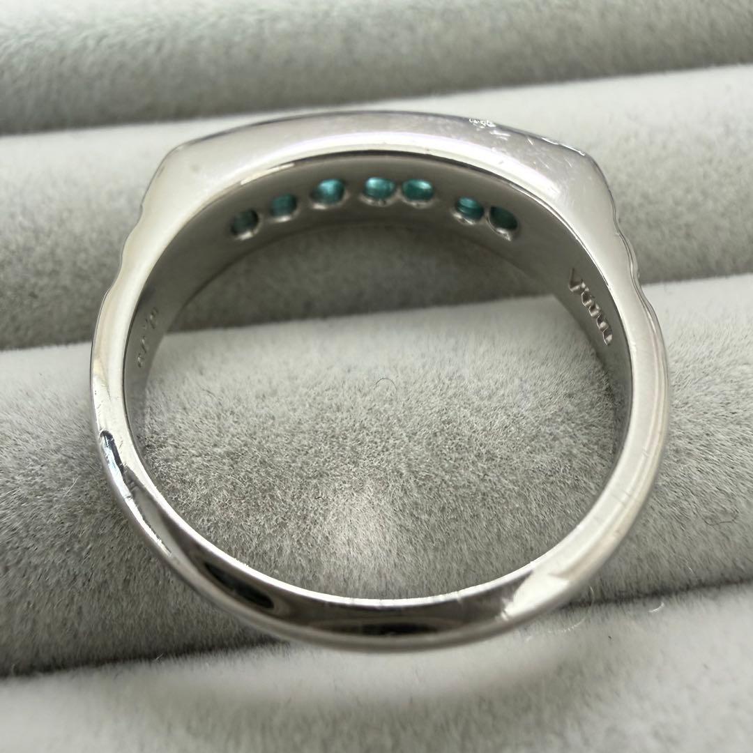 パライバトルマリン CuO:3.40％ 0.35ct Pt900 リング 12号