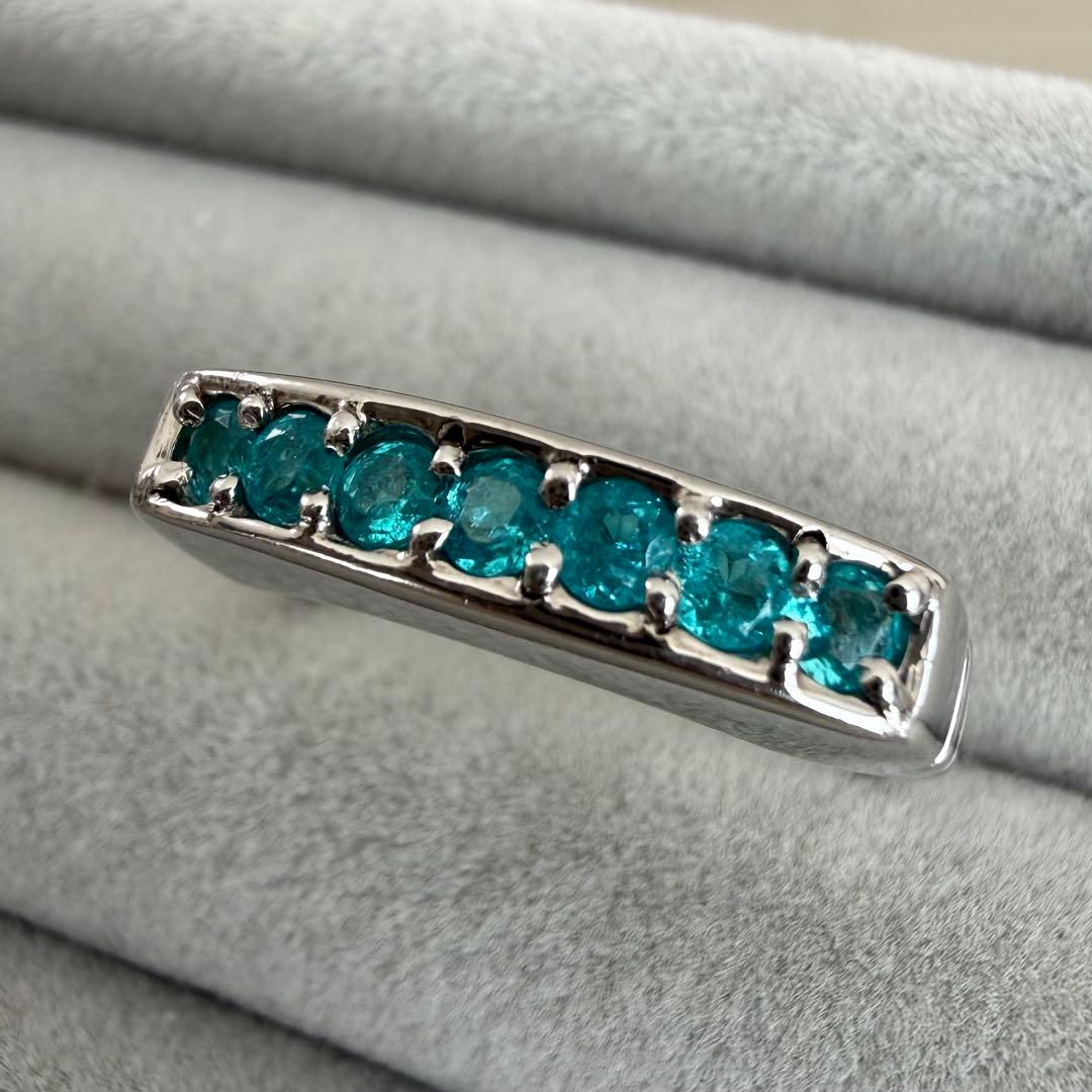 パライバトルマリン CuO:3.40％ 0.35ct Pt900 リング 12号