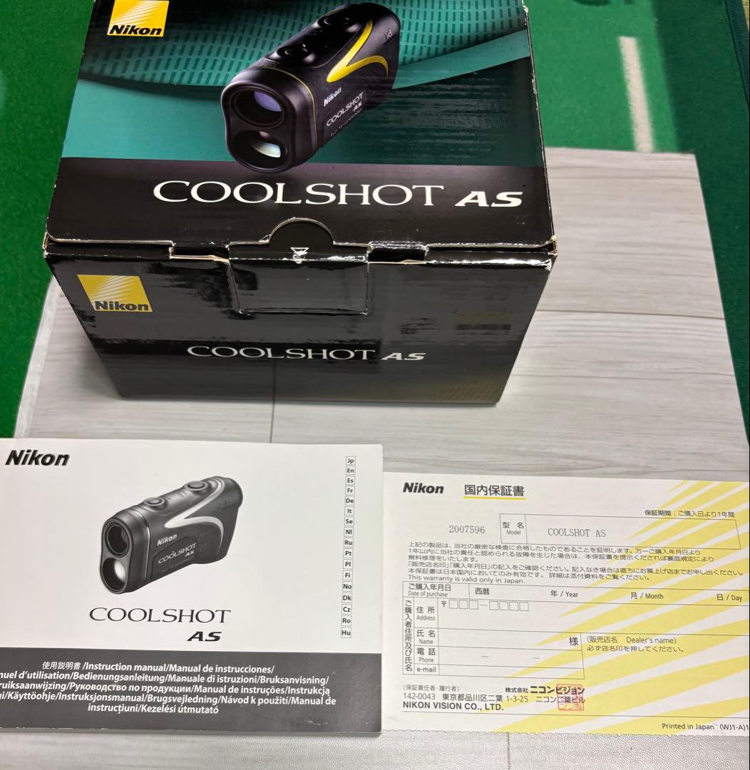 Nikon レーザー距離計　COOLSHOT AS