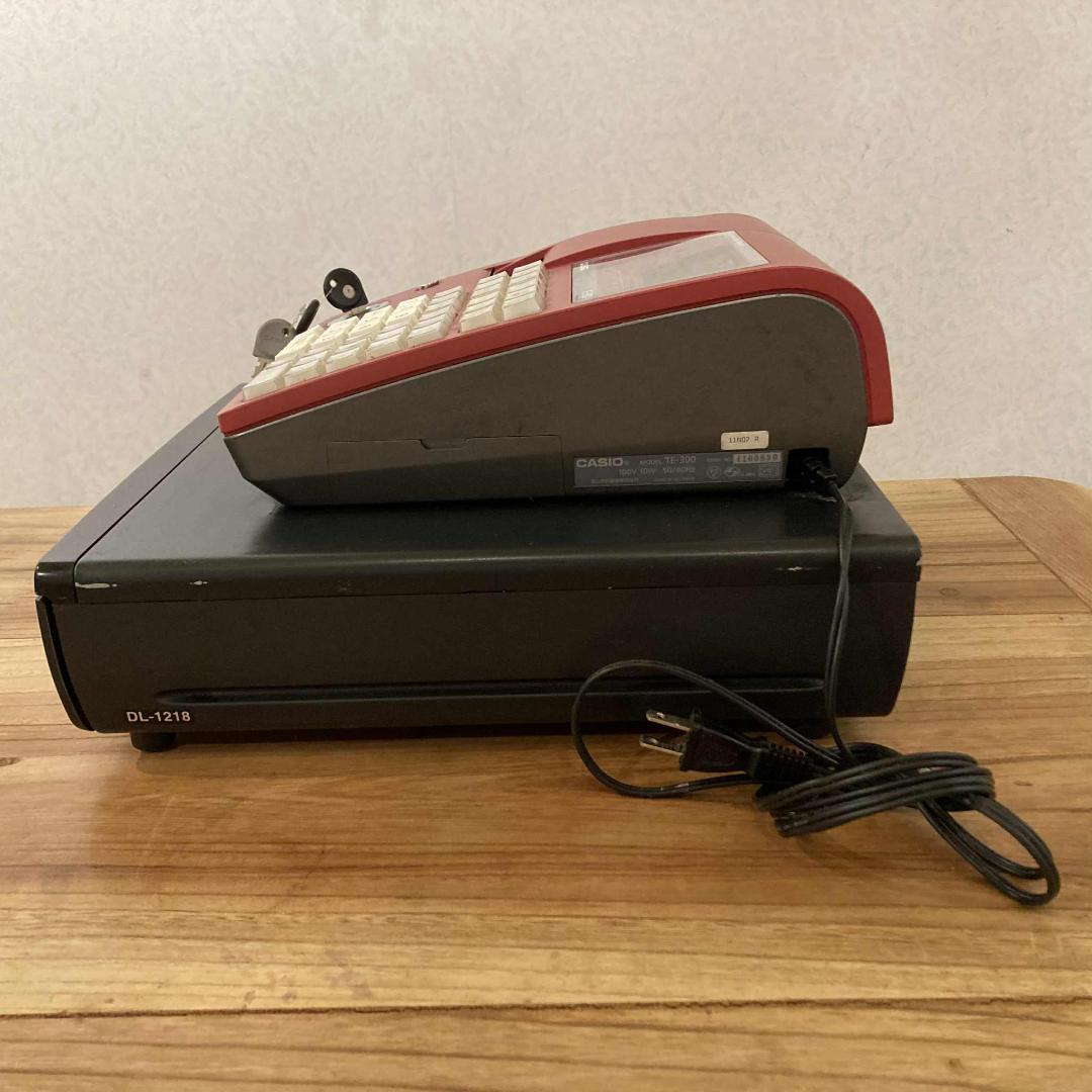 CASIO カシオ レジスター TE-300 赤色