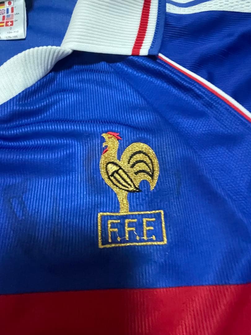 ジダン フランス ホーム ユニフォーム サッカー #10 Ｏサイズ