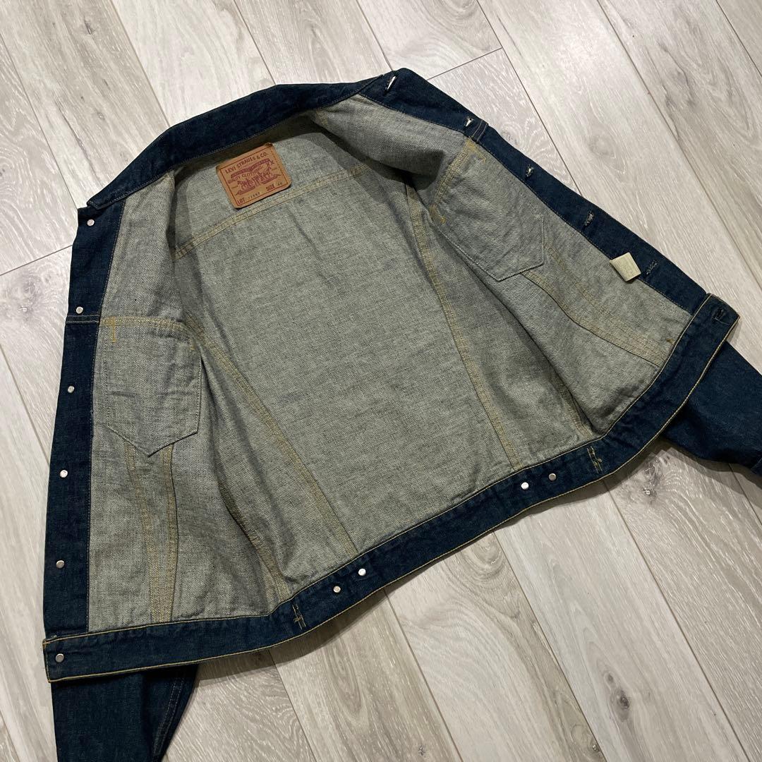 濃紺 90s 日本製 Levi's 71557 40 3rd デニムジャケット