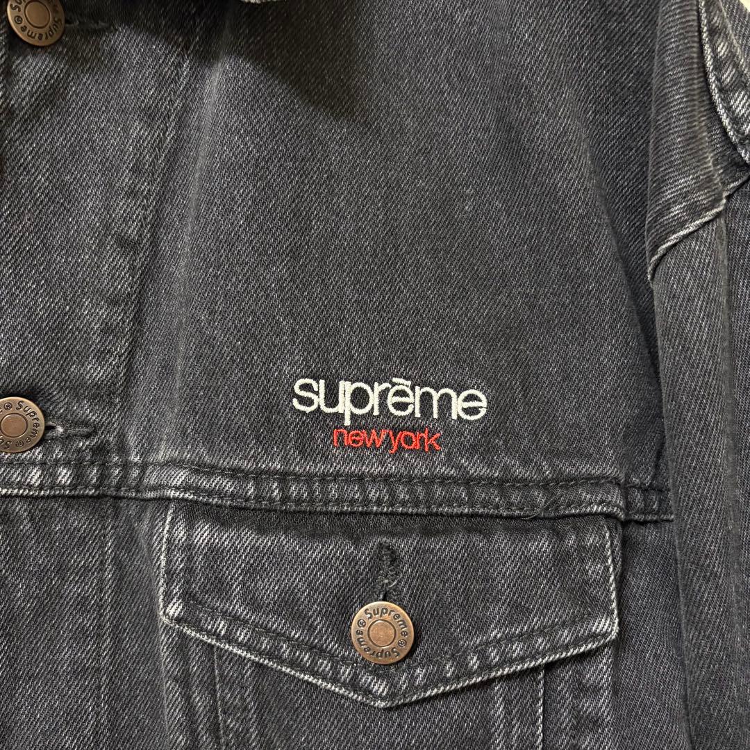 ジャケット・アウター supreme denim trucker jacket black