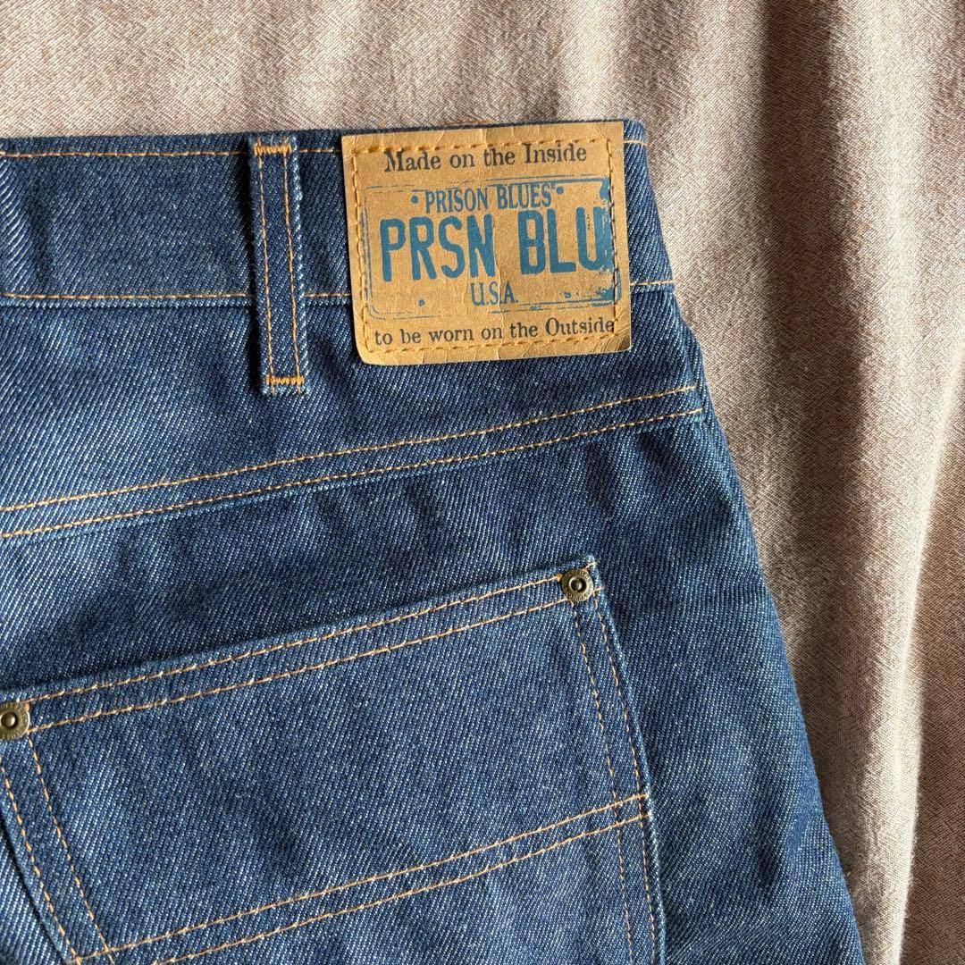 PRISON BLUES ワークジーンズ リジッドブルー W34 L29