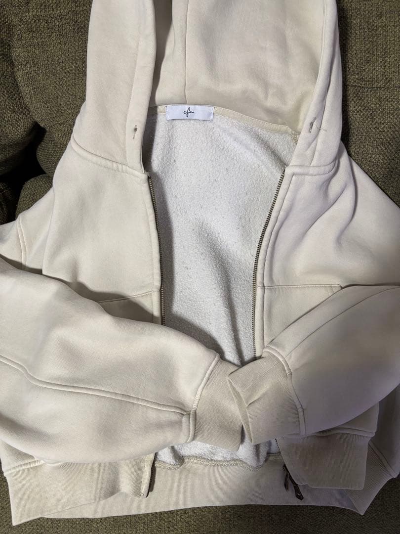 トップス efu VINTAGE SHORT HOODIE