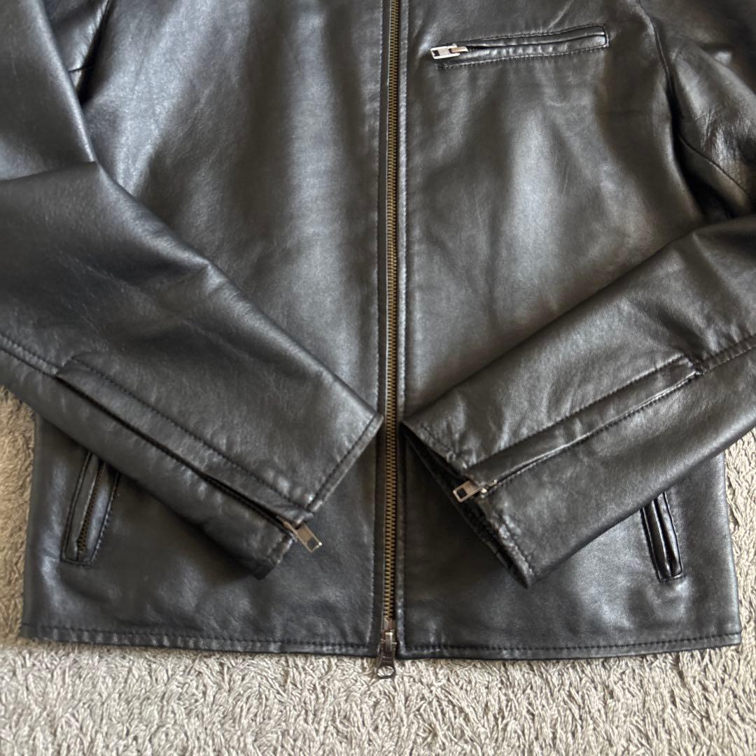 ジャケット・アウター y2k Sheep Leather single riders jacket