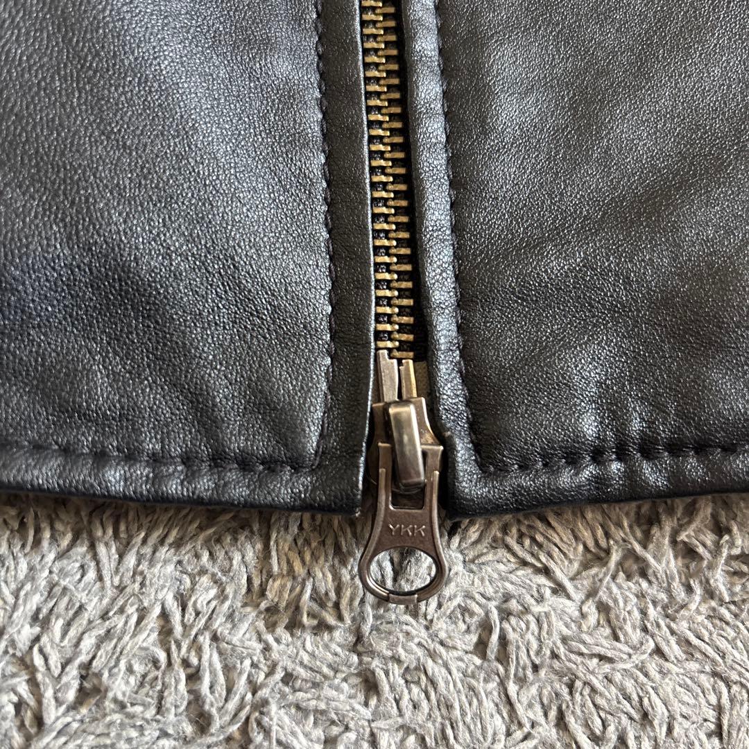 ジャケット・アウター y2k Sheep Leather single riders jacket