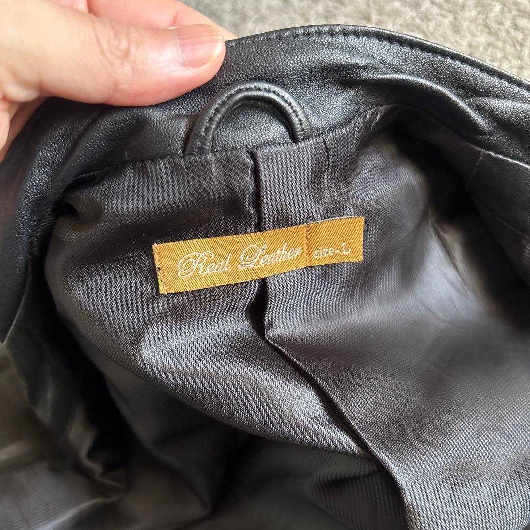 ジャケット・アウター y2k Sheep Leather single riders jacket
