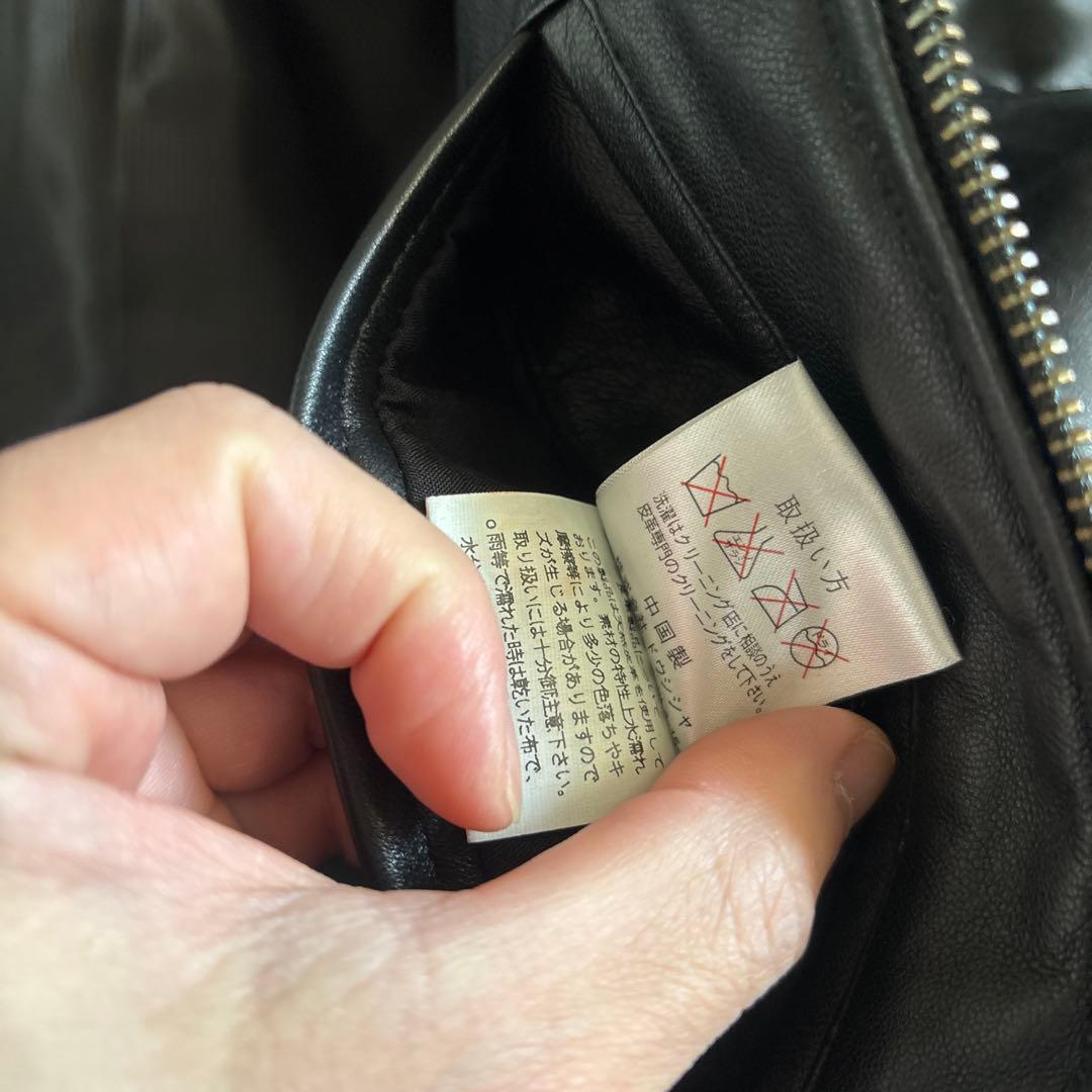 ジャケット・アウター y2k Sheep Leather single riders jacket
