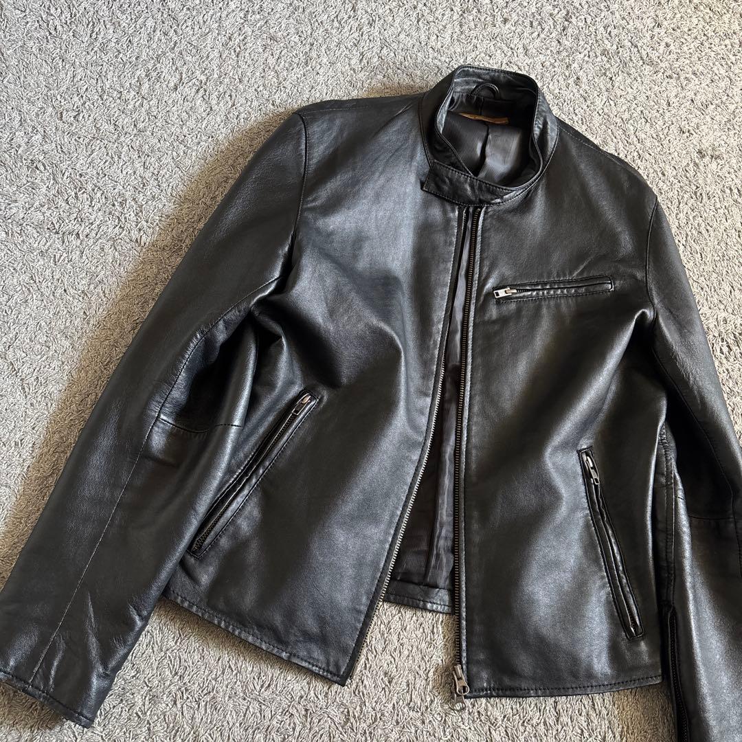 ジャケット・アウター y2k Sheep Leather single riders jacket
