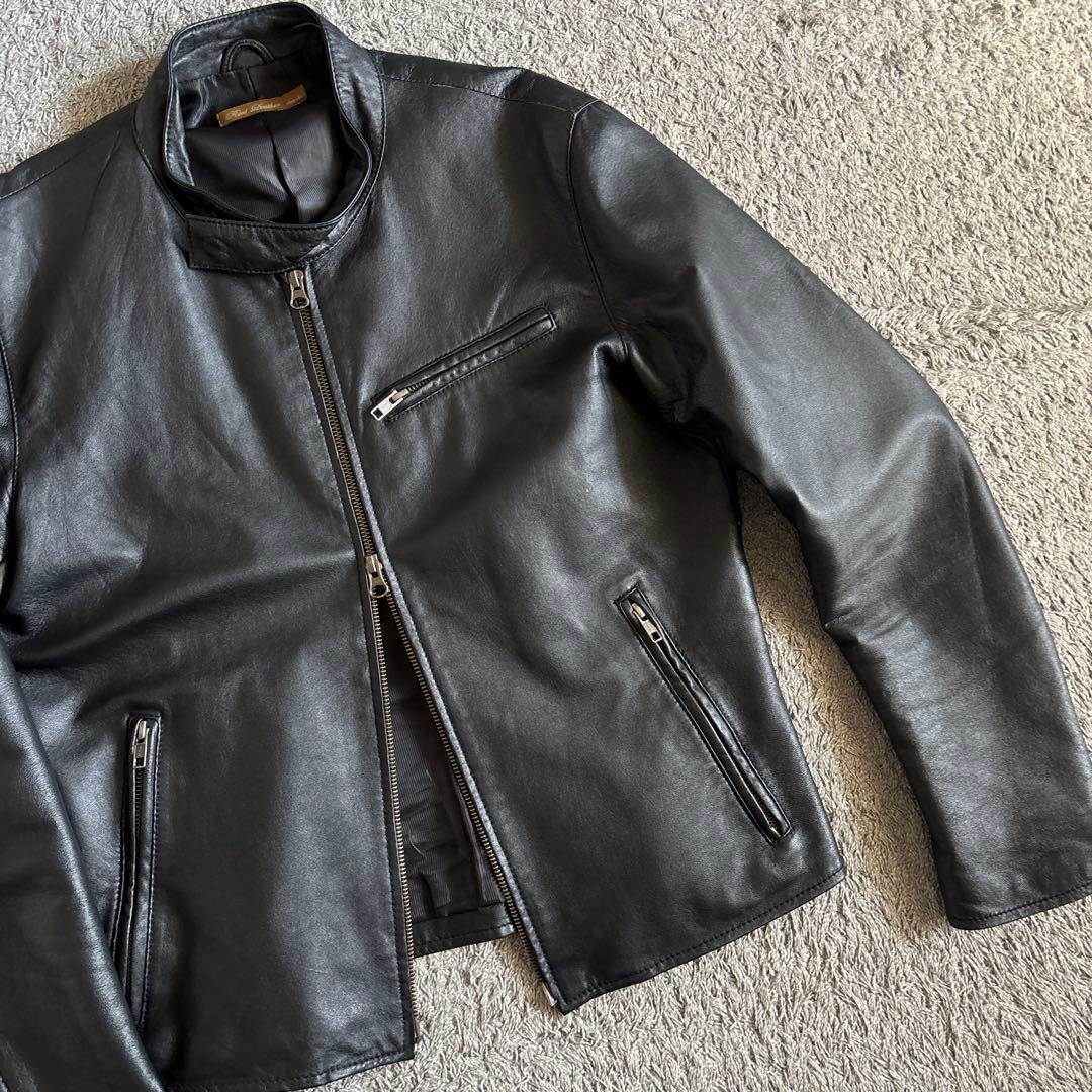 ジャケット・アウター y2k Sheep Leather single riders jacket