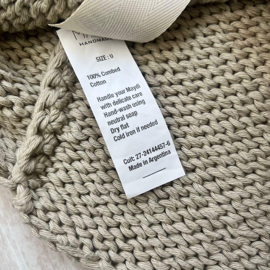【美品】 MAYDI マイディ ハンドメイド ニット ベスト ポンチョ