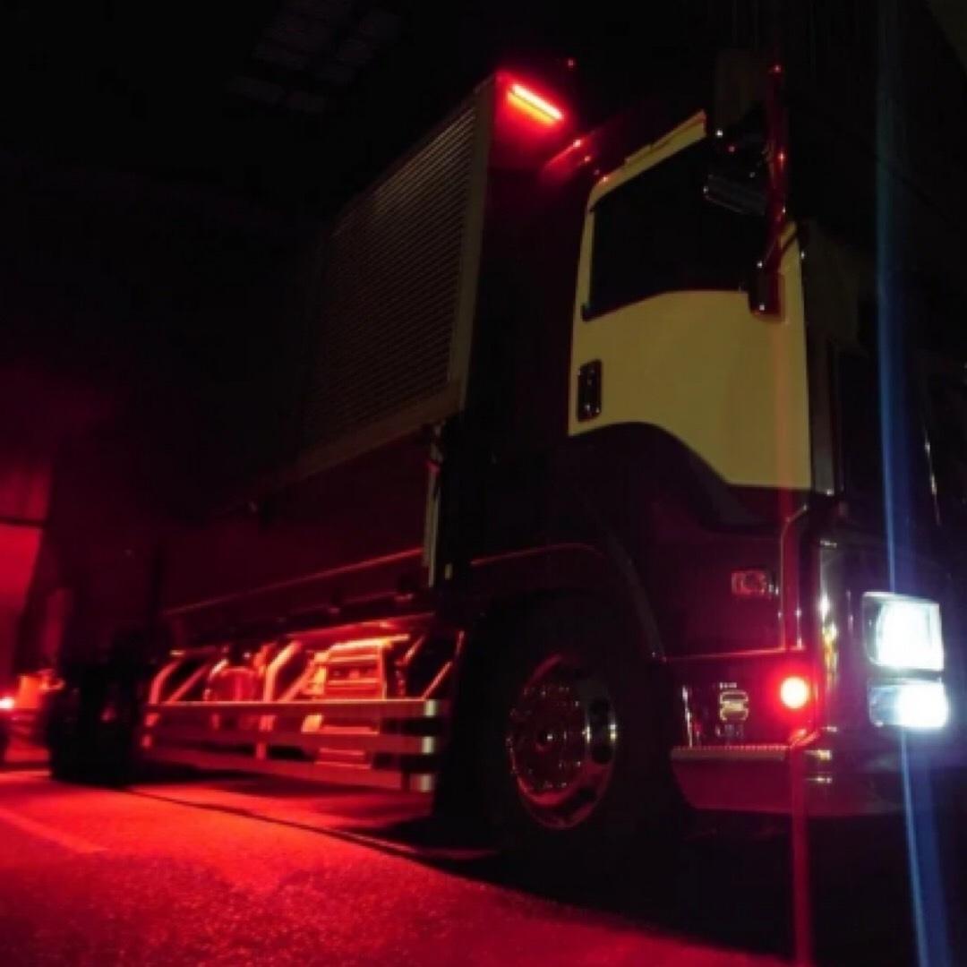 専用◎24V LED シャーシマーカー サイドマーカー 超爆光 レッド 赤60個