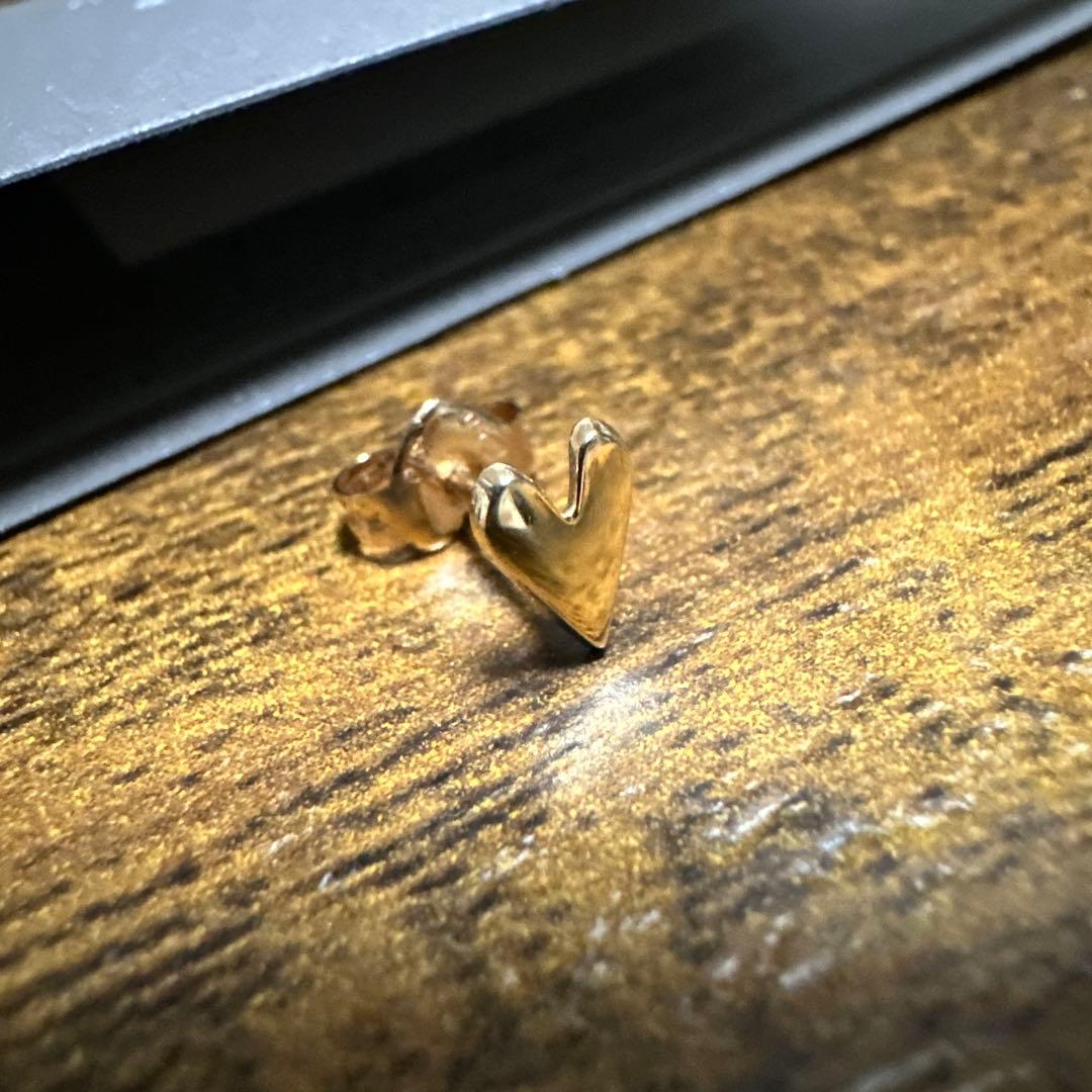 スタージュエリー ハート型 10K 片耳用ピアス