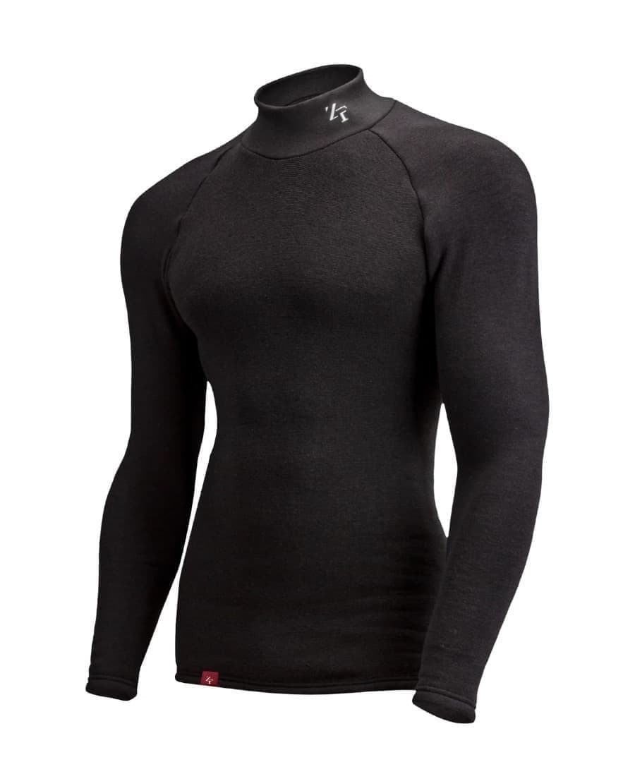 25モデル　ZEROFIT 速暖。HEATRUB モックネック【 M】 ブラック