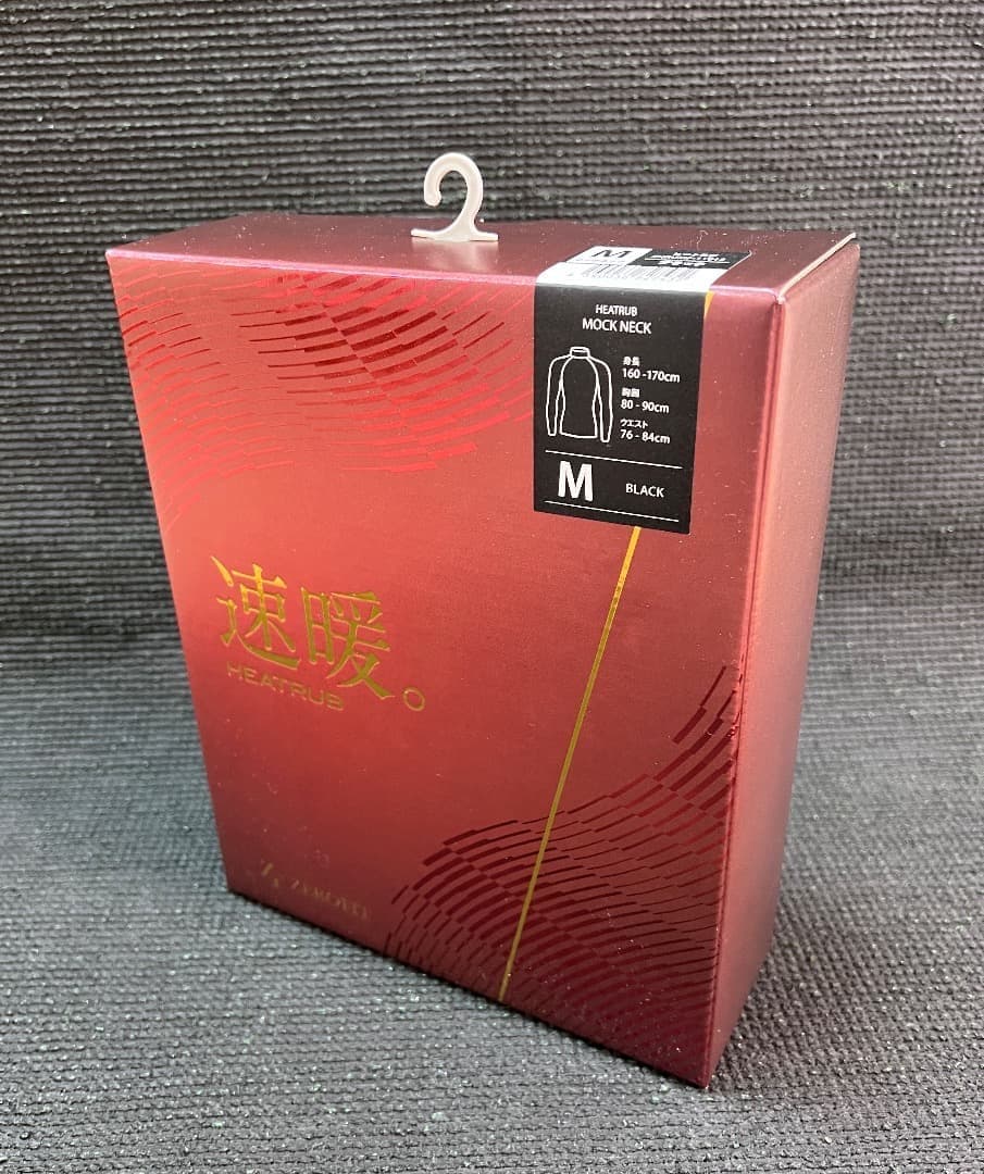 25モデル　ZEROFIT 速暖。HEATRUB モックネック【 M】 ブラック