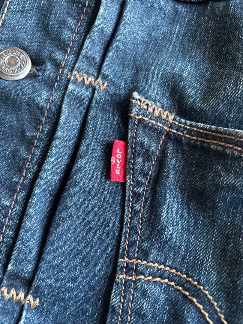 Levi's 1stタイプ 復刻 デニムジャケット70290 濃淡 ハチノス M