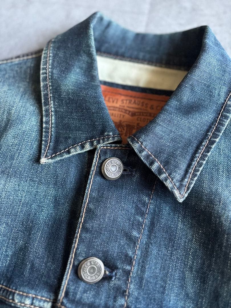 Levi's 1stタイプ 復刻 デニムジャケット70290 濃淡 ハチノス M