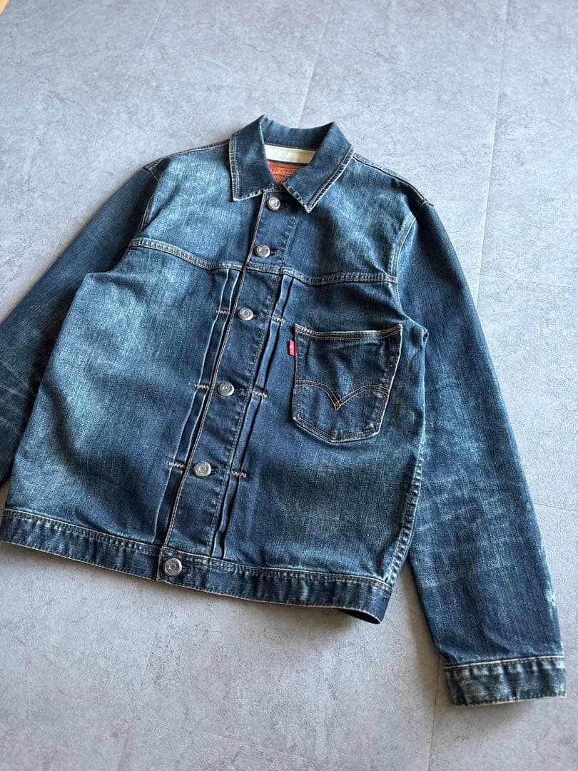 Levi's 1stタイプ 復刻 デニムジャケット70290 濃淡 ハチノス M