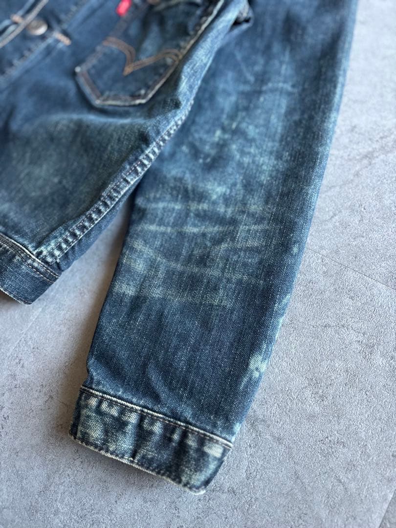 Levi's 1stタイプ 復刻 デニムジャケット70290 濃淡 ハチノス M
